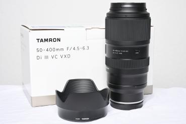 Tamron 50-400mm f 4.5-6.3 Di III VC VXD Nikon Z - Gebrauchtartikel-